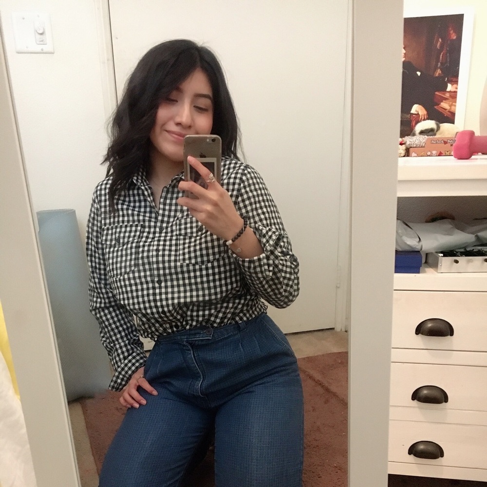 Black Checkered Flannel